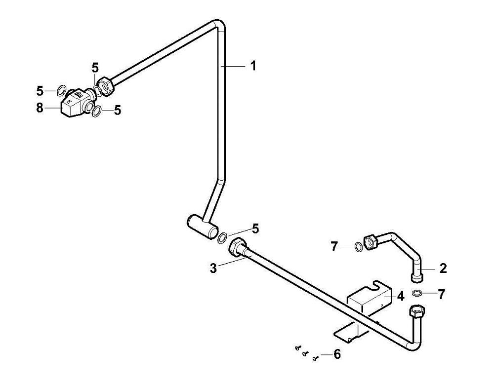 Schéma éclaté Vue Principale — Remeha KIT HYDRAULIQUE LIMITEUR CTO MV10