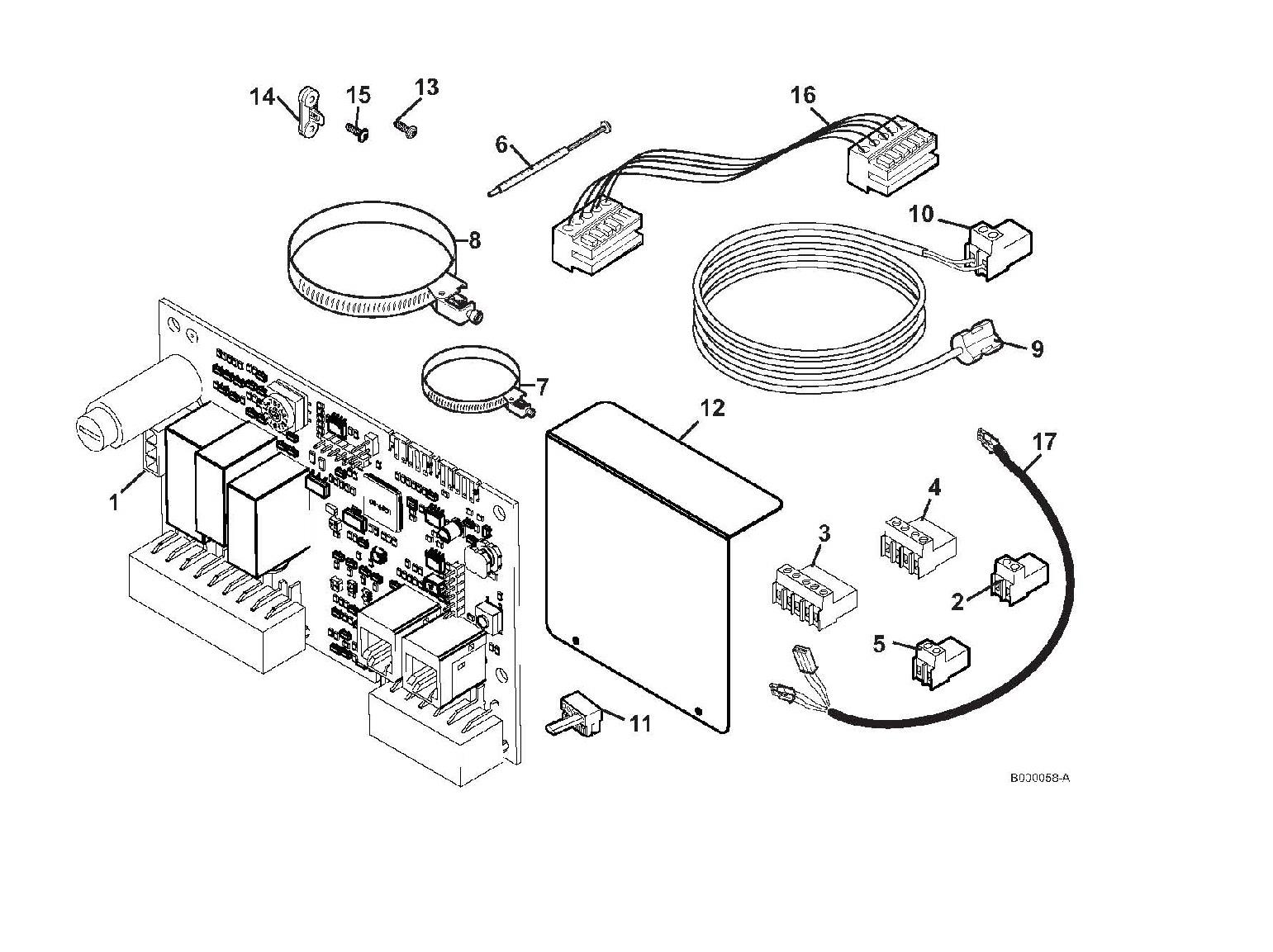 Schéma éclaté Vue Principale — Remeha KIT PLATINE + SONDE POUR VANNE MELANGEUSE MY420
