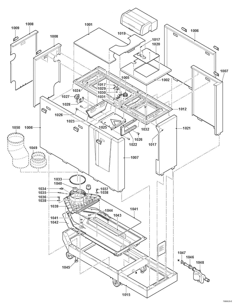 Schéma éclaté Vue Principale — Remeha GAS 310 / 610 ECO PRO (2012 - 2020)