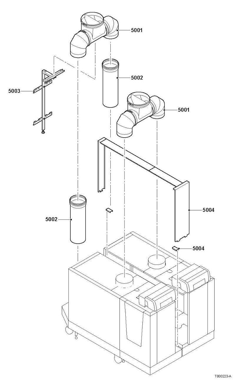 Schéma éclaté Vue Principale — Remeha GAS 310 / 610 ECO PRO (2012 - 2020)