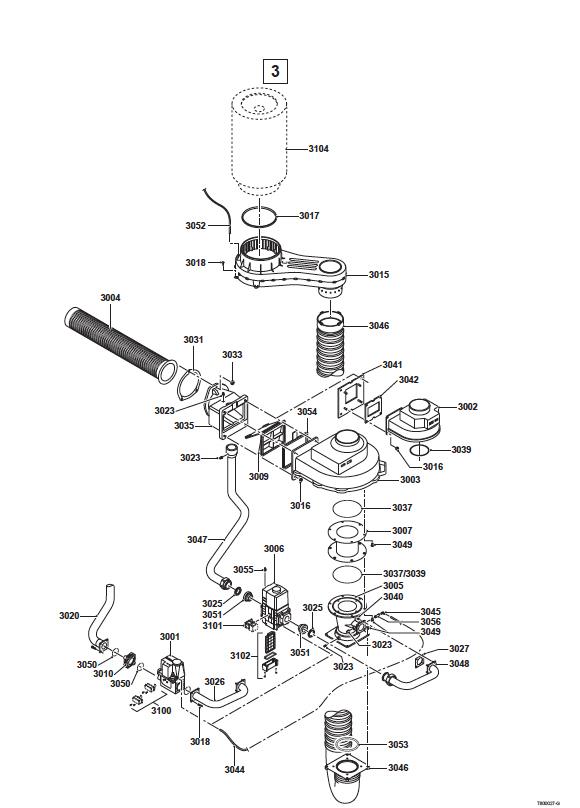 Schéma éclaté Vue Principale — Remeha REMEHA GAS 310 ECO PRO (2012 - 2020)